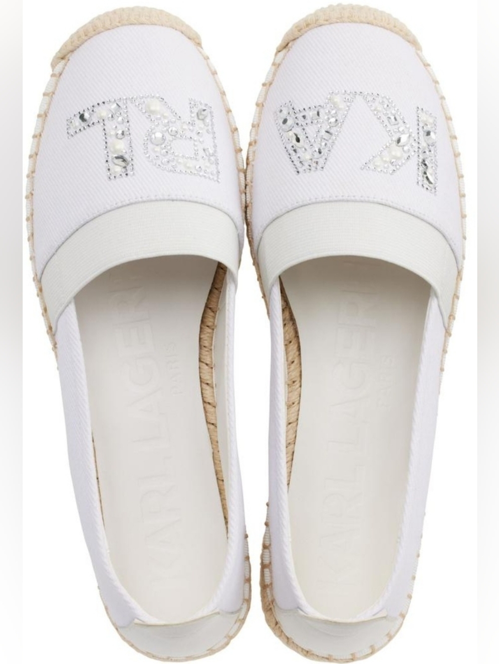 Size 10 - 🆕️ KARL LAGERFELD PARIS Manika Espadrille Loafer - Picture 4 of 12